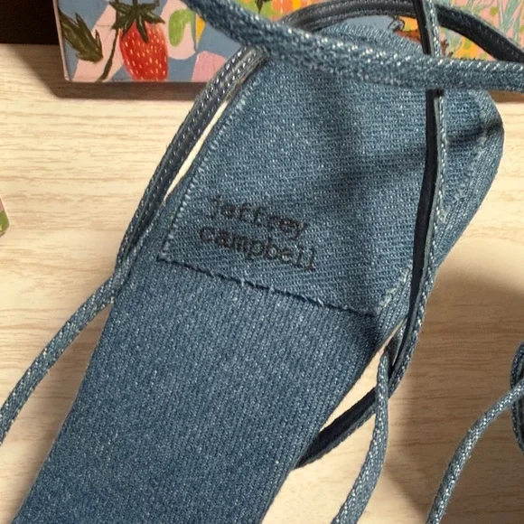Jeffrey Campbell Jeffrey Campbell Women's Fluxx Sandal denim heel - Picture 3 of 8